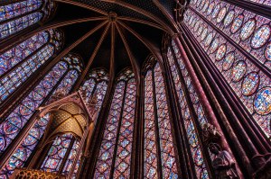 The stained glass of Saint-Chapelle.