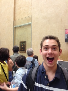 David with the Mona Lisa!